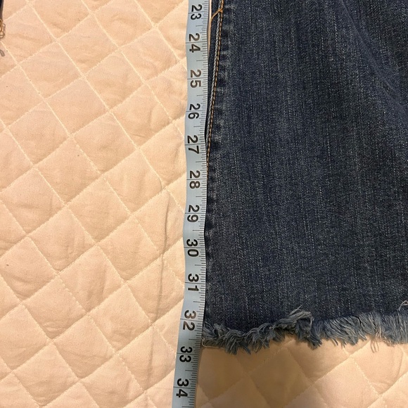 NWT Kancan high rise button front flare raw hem jeans - Picture 6 of 6